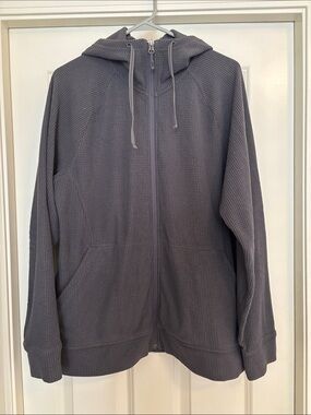 Men's Outdoor Research Hooded Full Zip Trail Mix Sweater Jacket - Gray